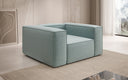 Fauteuil design Lesley en tissu texturé