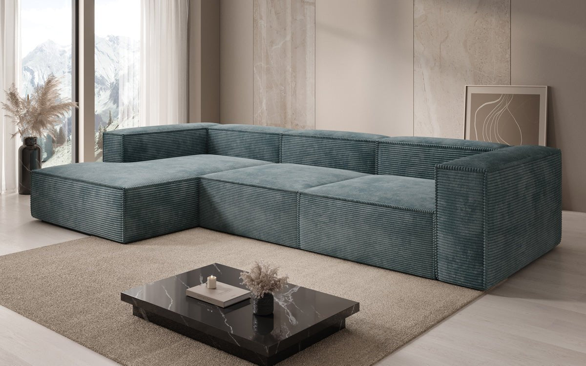 Designer Sofa Lesley L in Cord