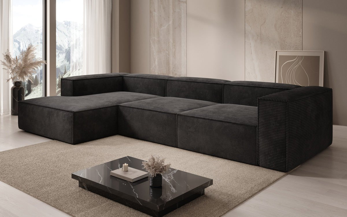 Designer Sofa Lesley L in Cord