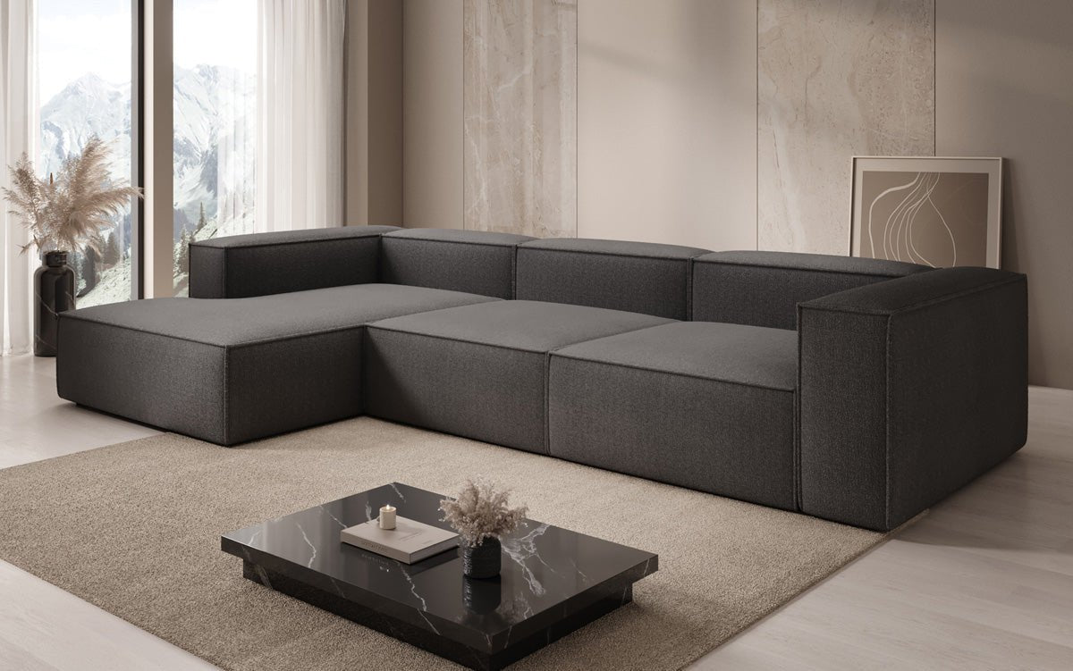 Designer Sofa Lesley L in Bouclé