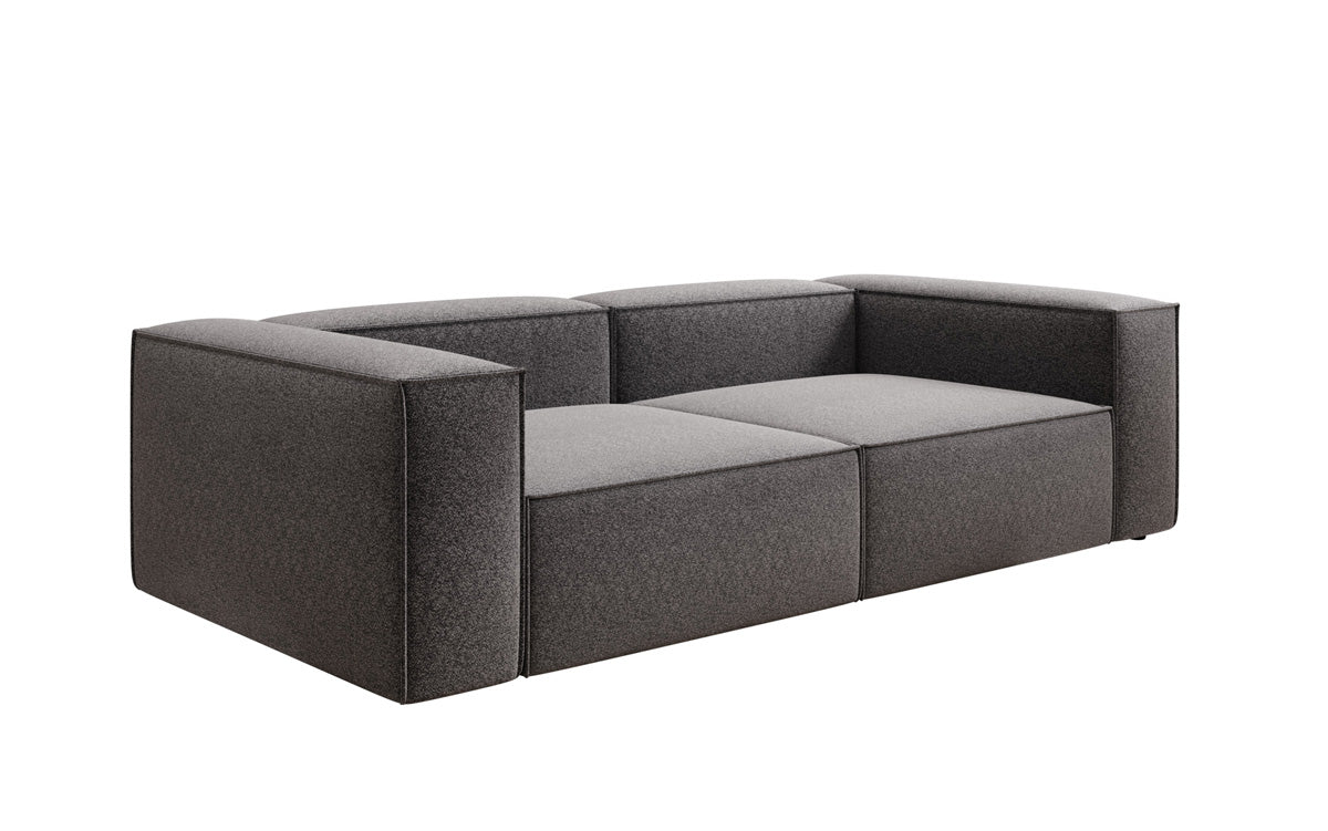 Canapé design Lesley 3 places en tissu texturé
