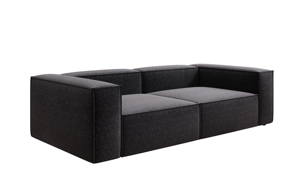 Canapé design Lesley 3 places en tissu texturé