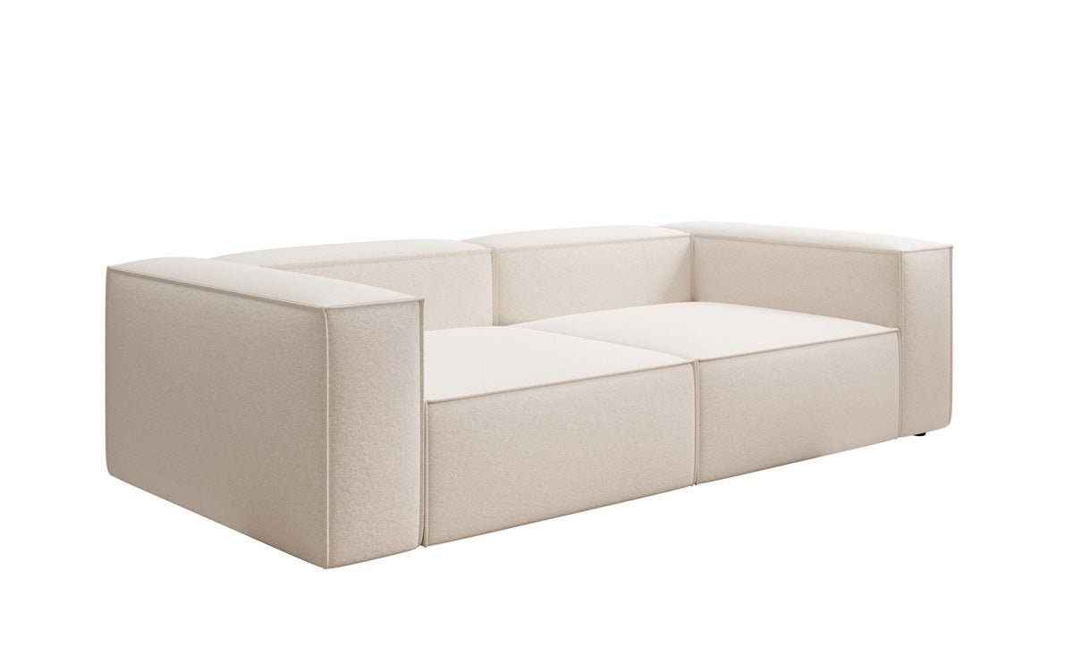 Canapé design Lesley 3 places en tissu texturé