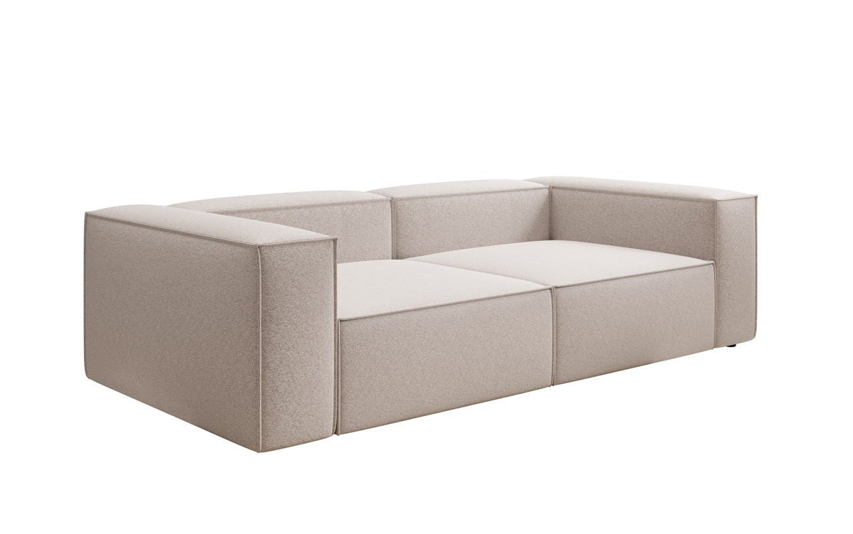 Canapé design Lesley 3 places en tissu texturé