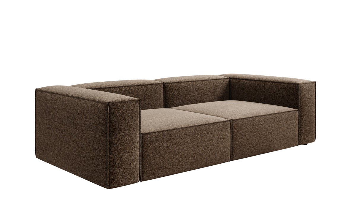 Canapé design Lesley 3 places en tissu texturé