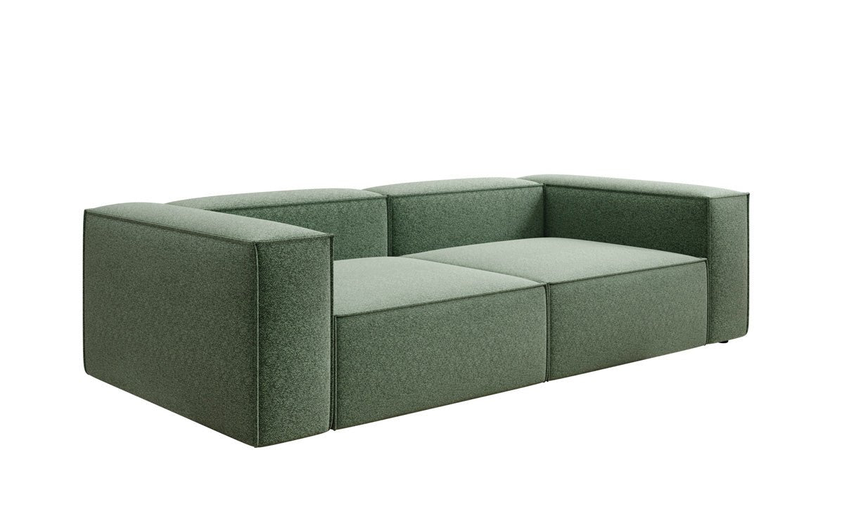 Canapé design Lesley 3 places en tissu texturé