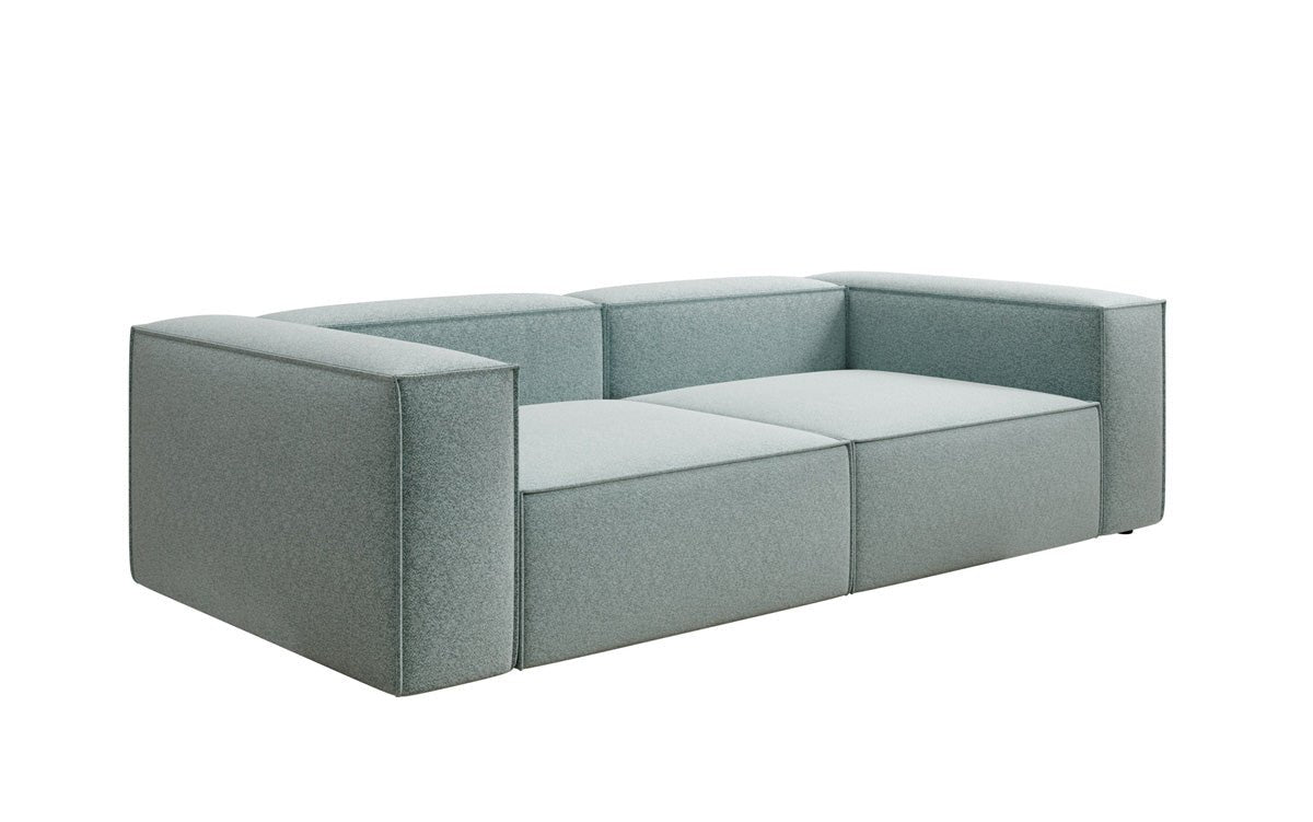 Canapé design Lesley 3 places en tissu texturé