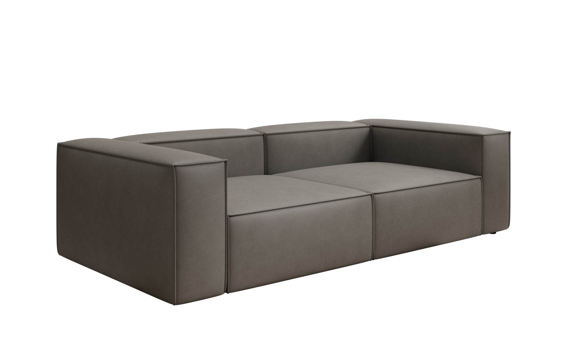 Canapé design Lesley 3 places en cuir véritable