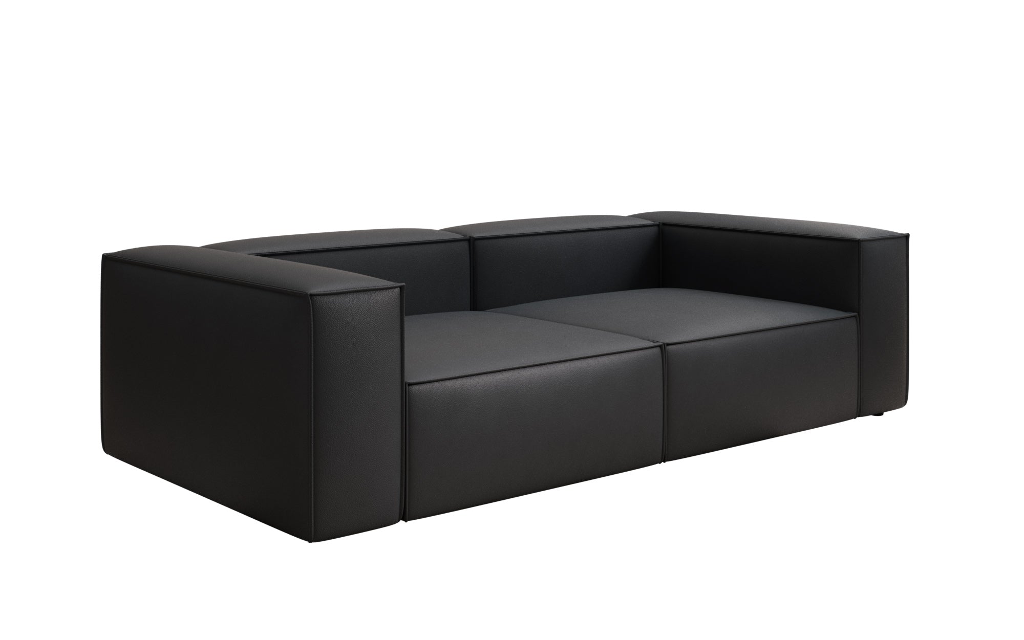 Canapé design Lesley 3 places en cuir véritable