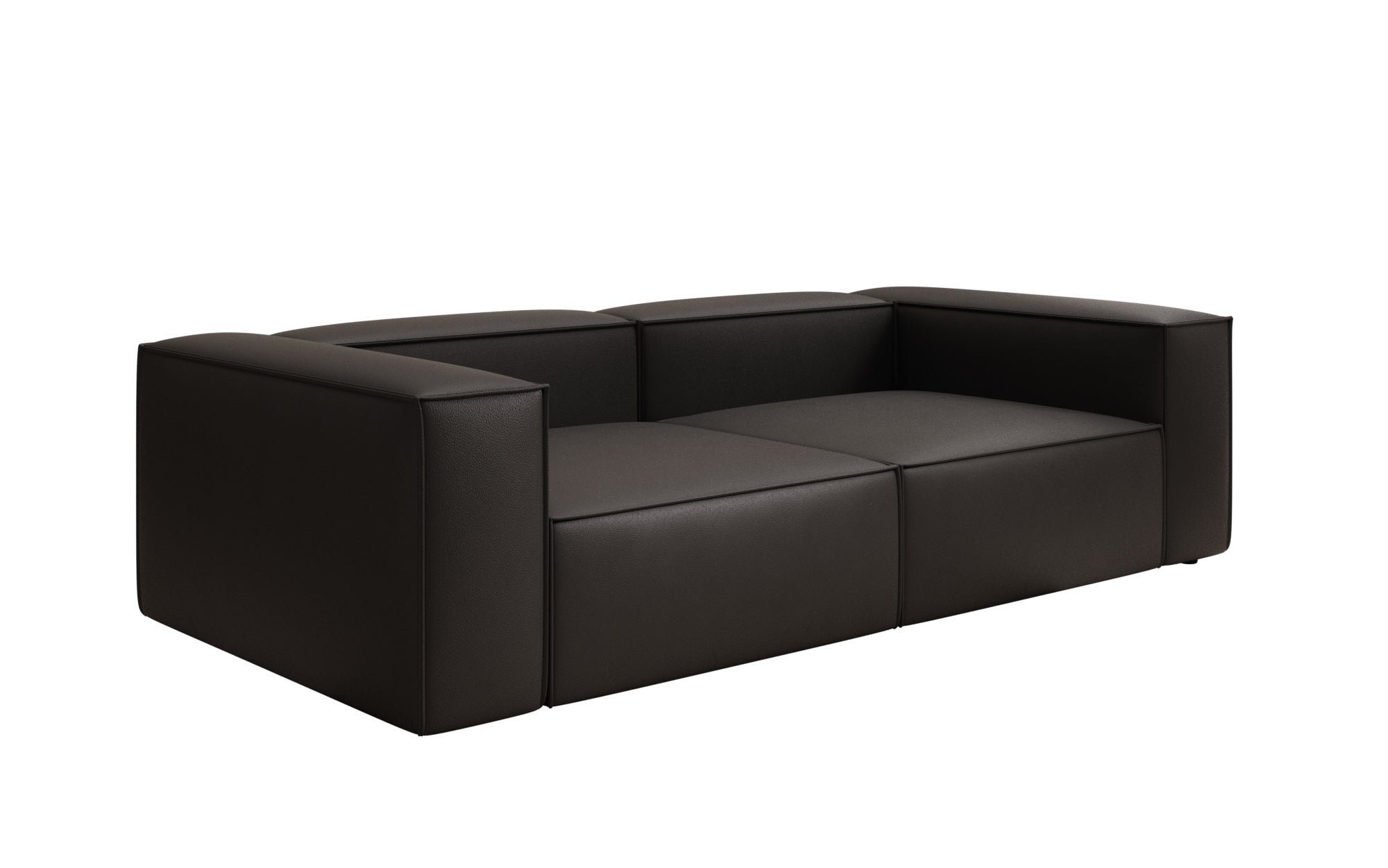Canapé design Lesley 3 places en cuir véritable