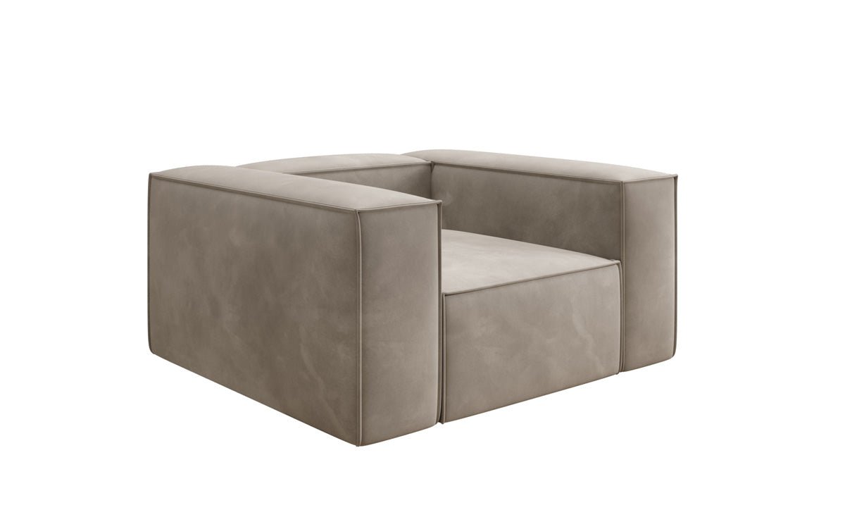 Fauteuil canapé design Lesley en velours