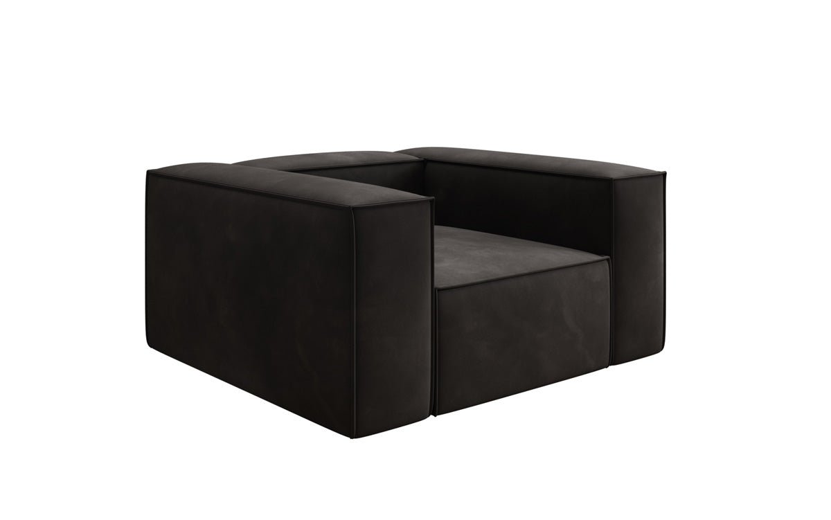 Fauteuil canapé design Lesley en velours