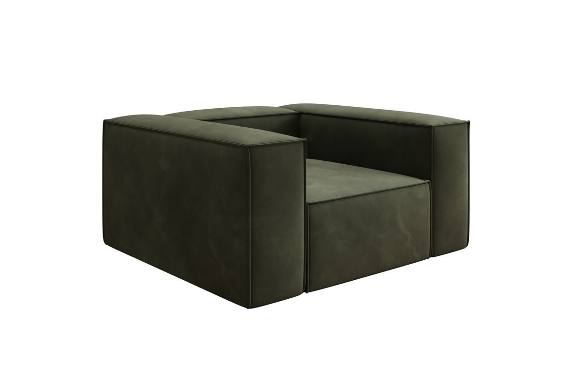 Fauteuil canapé design Lesley en velours