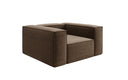 Fauteuil design Lesley en tissu texturé
