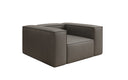 Designer Sofa-Sessel Lesley in Echtleder
