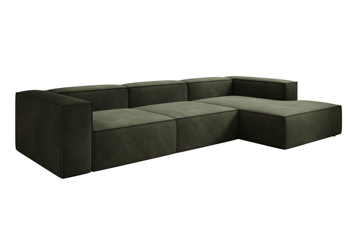 Designer Sofa Lesley L in Samt