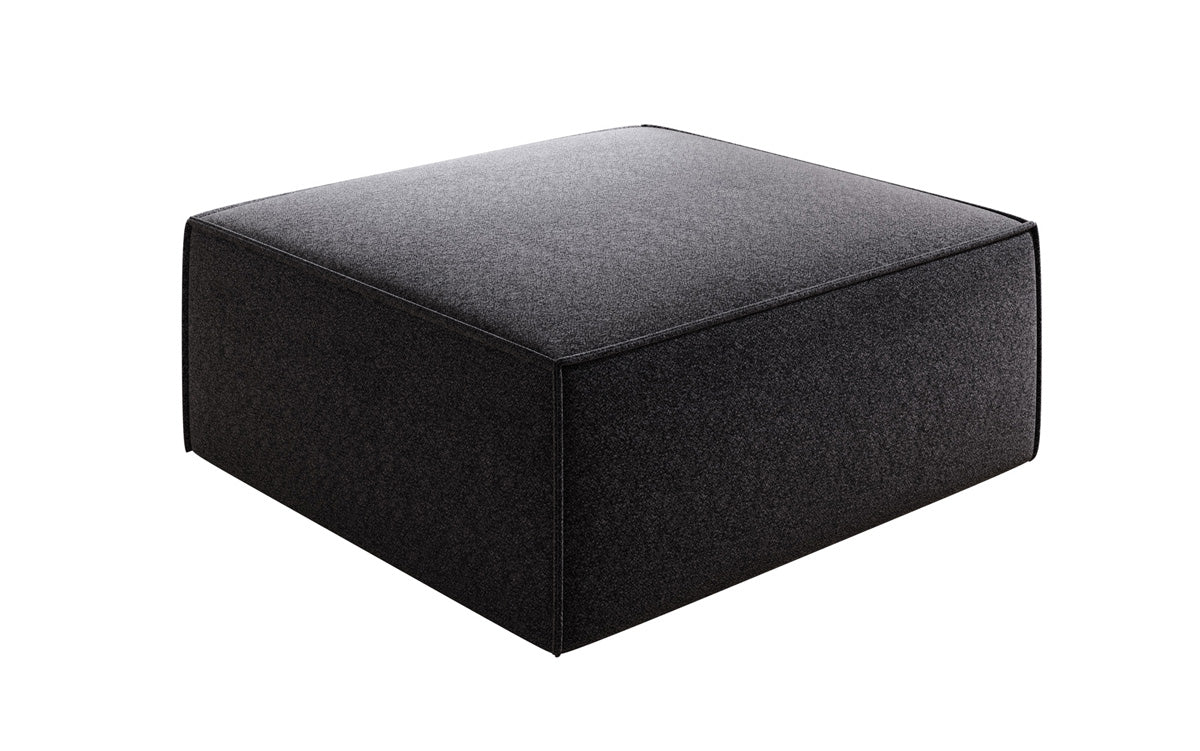 Tabouret d’appoint Lesley en tissu texturé