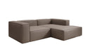 Designer Ecksofa Lesley Mini in Echtleder
