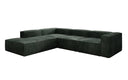 Designer Ecksofa Lesley mit langer Ottomane in Cord