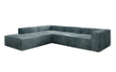 Designer Ecksofa Lesley mit langer Ottomane in Cord