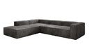 Designer Ecksofa Lesley mit langer Ottomane in Cord