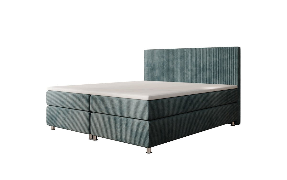 Athene Box Spring Bed in Cord