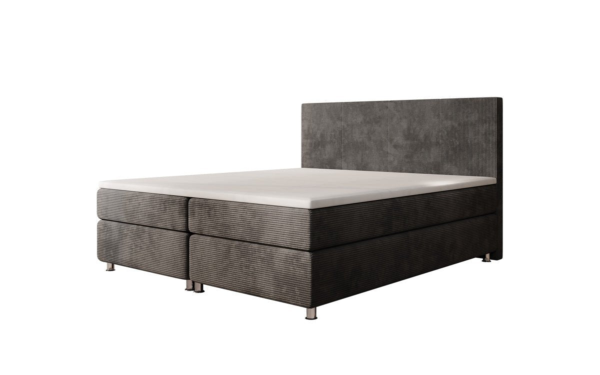 Athene Box Spring Bed in Cord