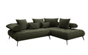 Canapé d’angle design Sydney Bouclé avec fonction de couchage électrique