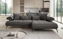 Designer Ecksofa Sydney II Bouclé mit elektrischer Schlaffunktion