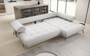 Designer Ecksofa Sydney II Bouclé mit elektrischer Schlaffunktion
