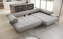 Designer Ecksofa Sydney II Bouclé mit elektrischer Schlaffunktion