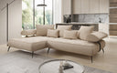 Designer Ecksofa Sydney II Bouclé mit elektrischer Schlaffunktion