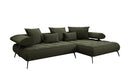 Designer Ecksofa Sydney II Bouclé mit elektrischer Schlaffunktion