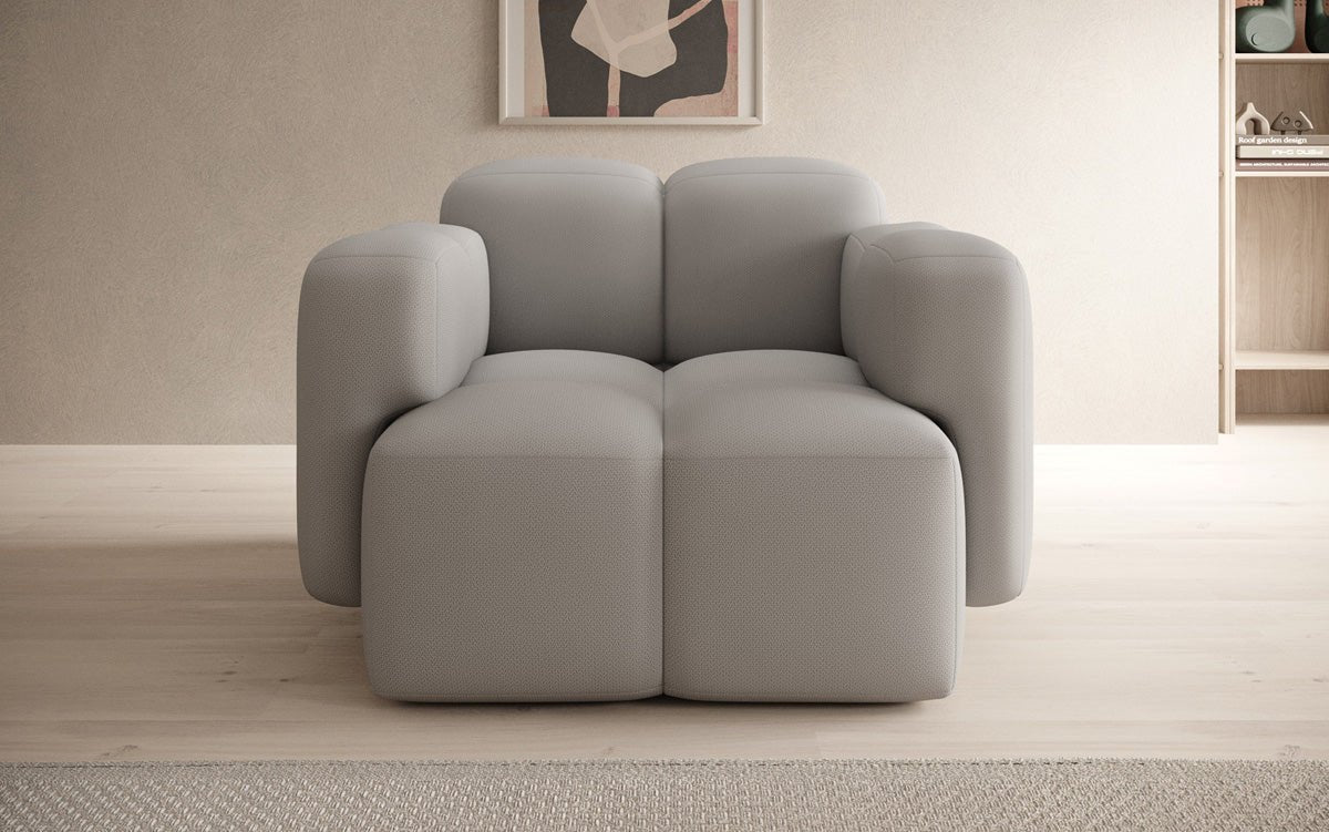 Canapé fauteuil designer Celly en Tissu