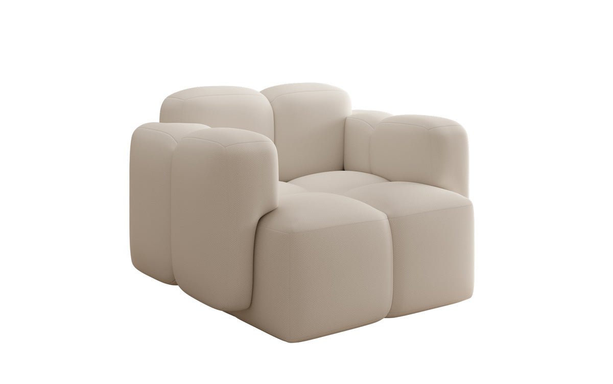 Canapé fauteuil designer Celly en Tissu