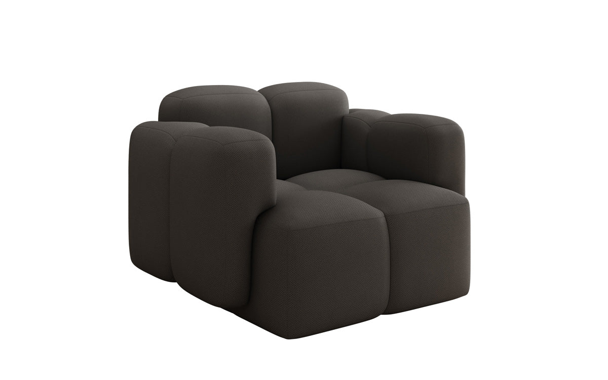 Canapé fauteuil designer Celly en Tissu