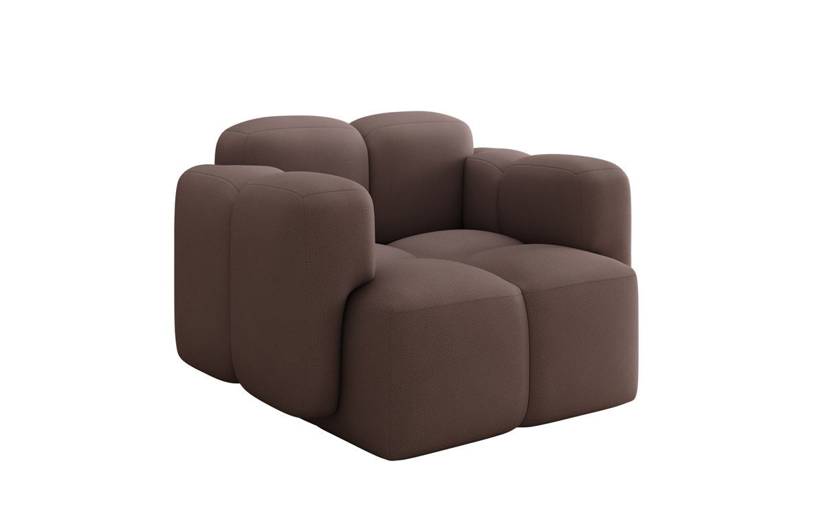 Canapé fauteuil designer Celly en Tissu