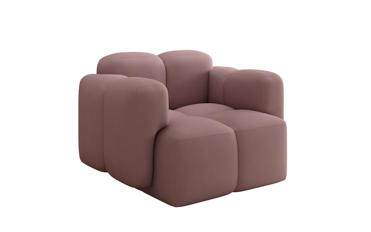Canapé fauteuil designer Celly en Tissu