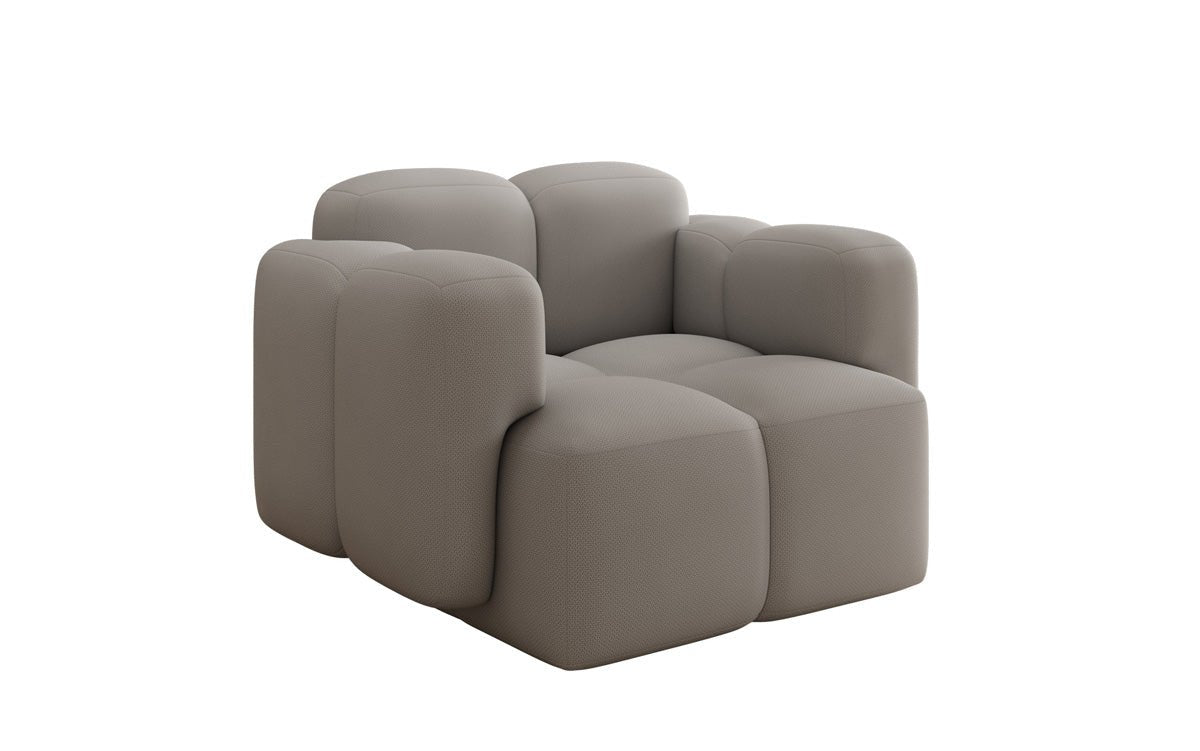 Canapé fauteuil designer Celly en Tissu
