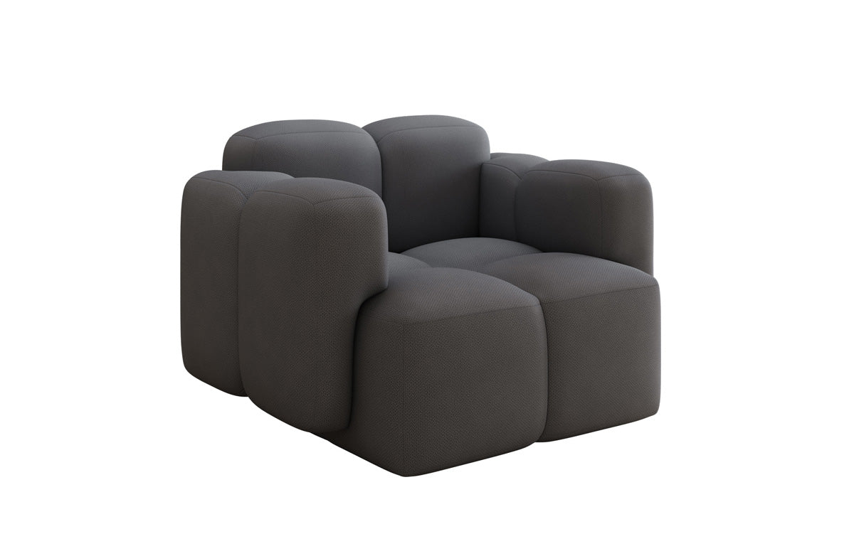 Canapé fauteuil designer Celly en Tissu
