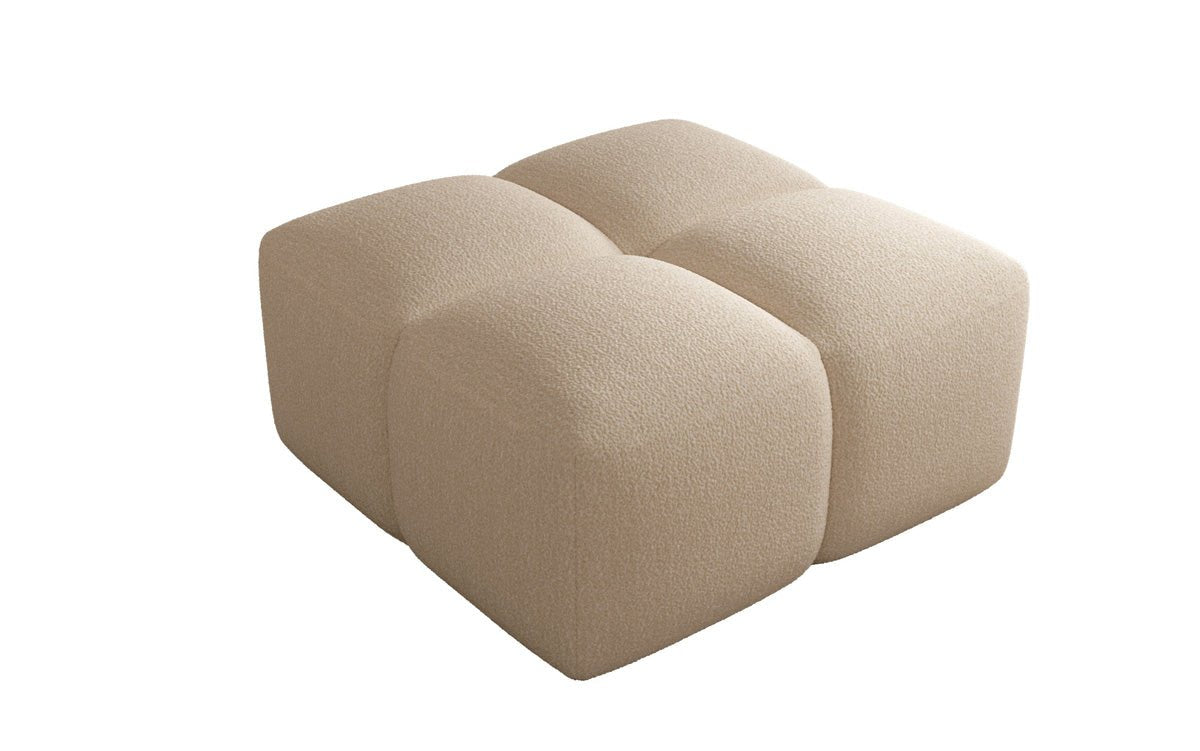 Beistellhocker Celly en Bouclé