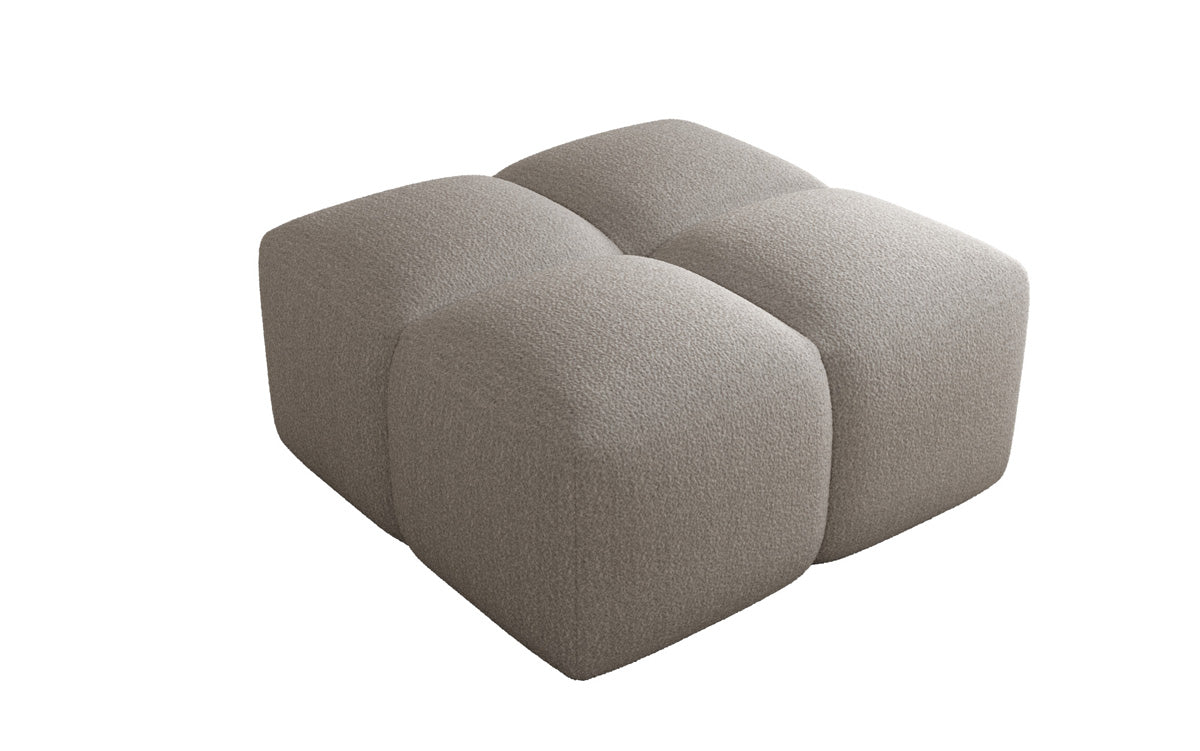 Beistellhocker Celly en Bouclé