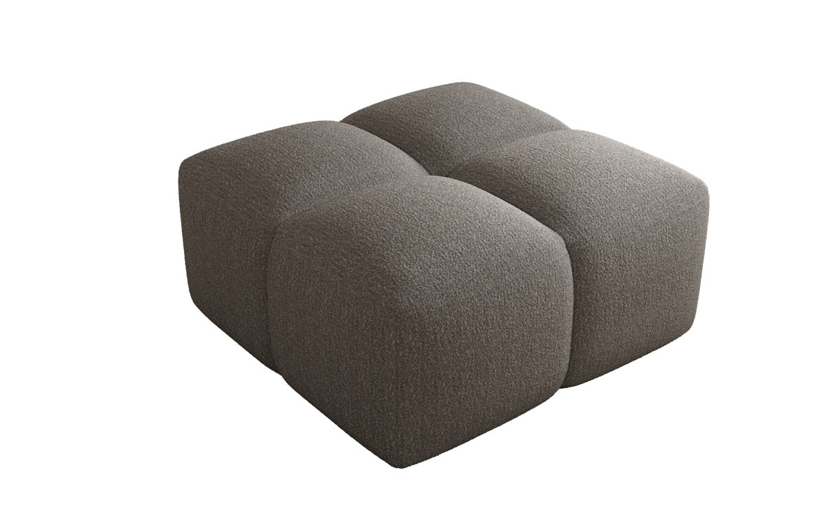 Beistellhocker Celly en Bouclé