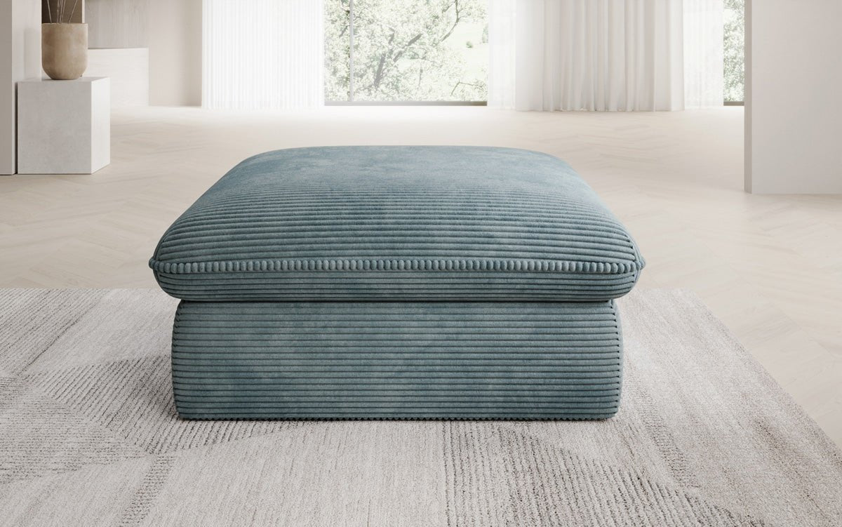 Tabouret d'appoint Cuddle en Côtelé 90x90cm