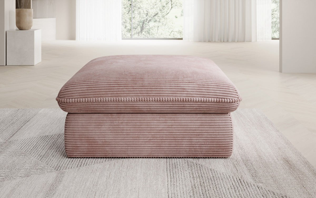 Tabouret d'appoint Cuddle en Côtelé 90x90cm