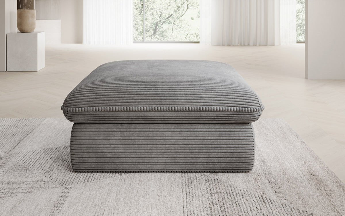 Tabouret d'appoint Cuddle en Côtelé 90x90cm