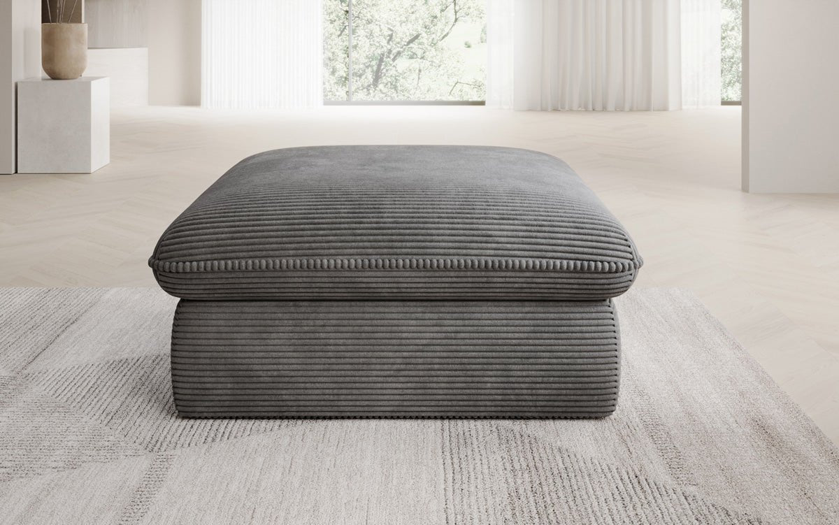 Tabouret d'appoint Cuddle en Côtelé 90x90cm