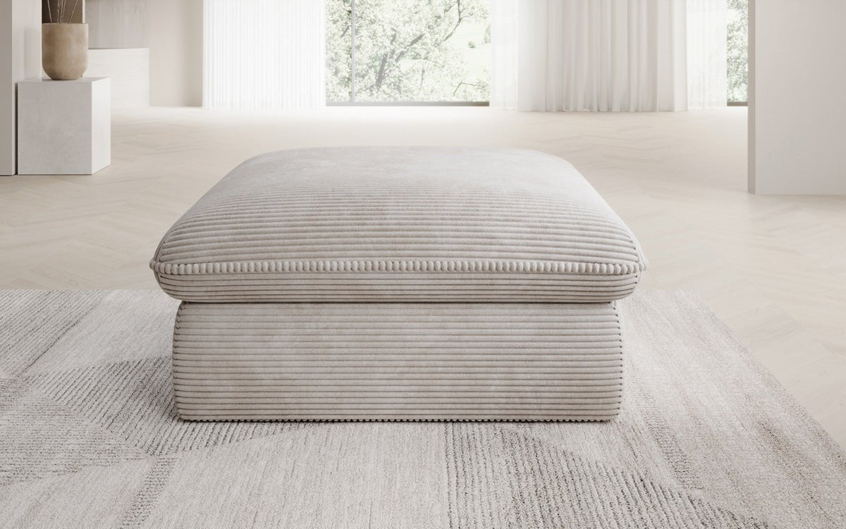 Tabouret d'appoint Cuddle en Côtelé 90x90cm
