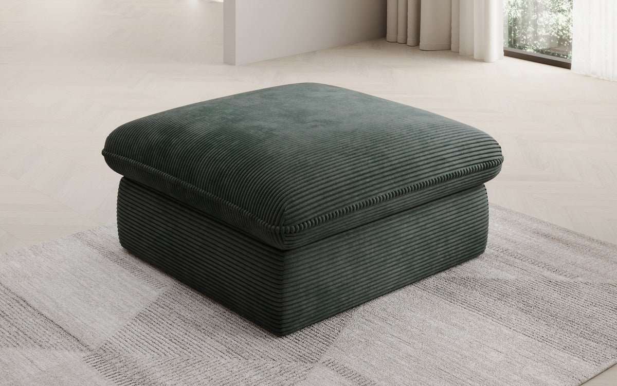 Tabouret d'appoint Cuddle en Côtelé 90x90cm