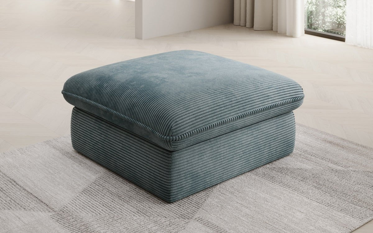 Tabouret d'appoint Cuddle en Côtelé 90x90cm